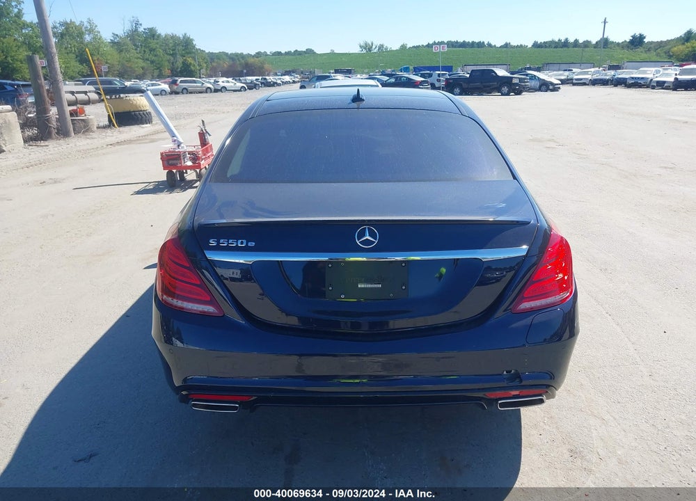 2016 MERCEDES-BENZ S 550 PLUG-IN HYBRID VIN: WDDUG6DBXGA261724