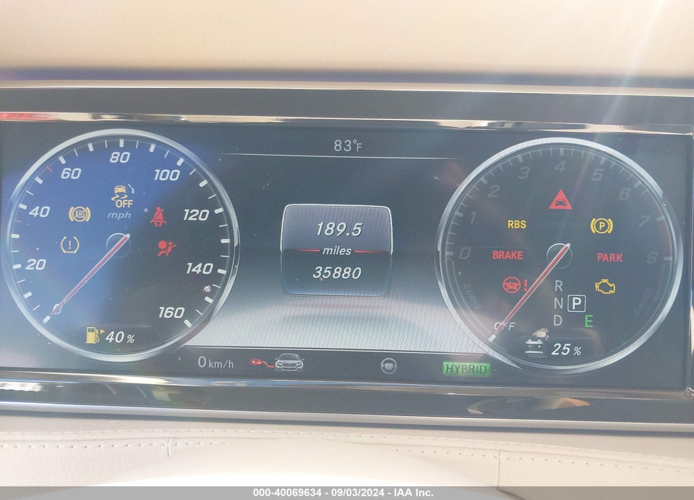 2016 MERCEDES-BENZ S 550 PLUG-IN HYBRID VIN: WDDUG6DBXGA261724