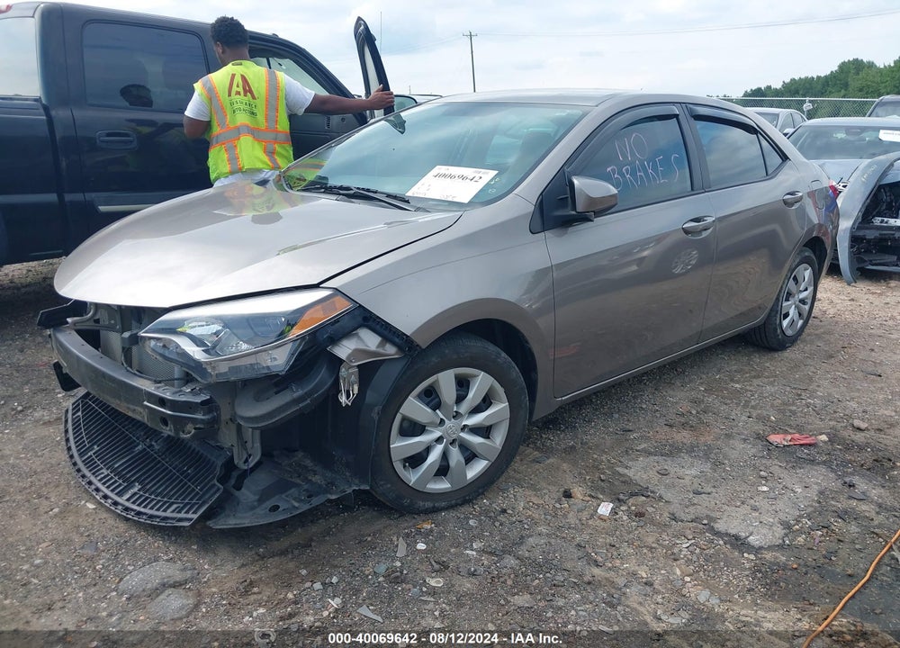 2016 TOYOTA COROLLA LE VIN: 2T1BURHE6GC687793