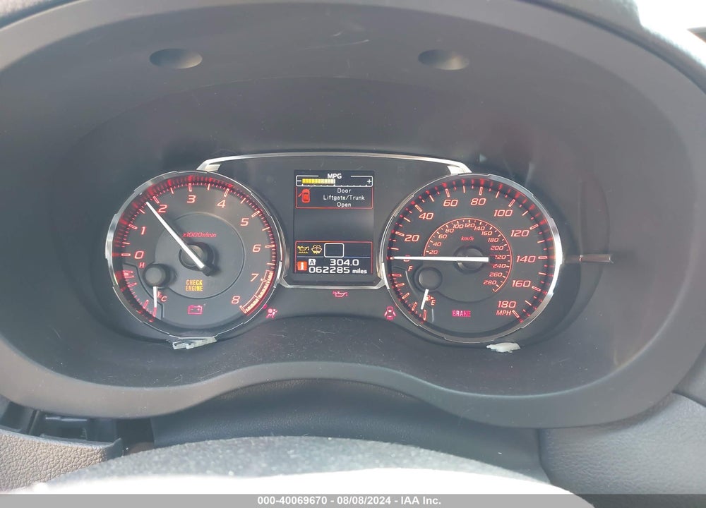 2017 SUBARU WRX VIN: JF1VA1B60H9839637