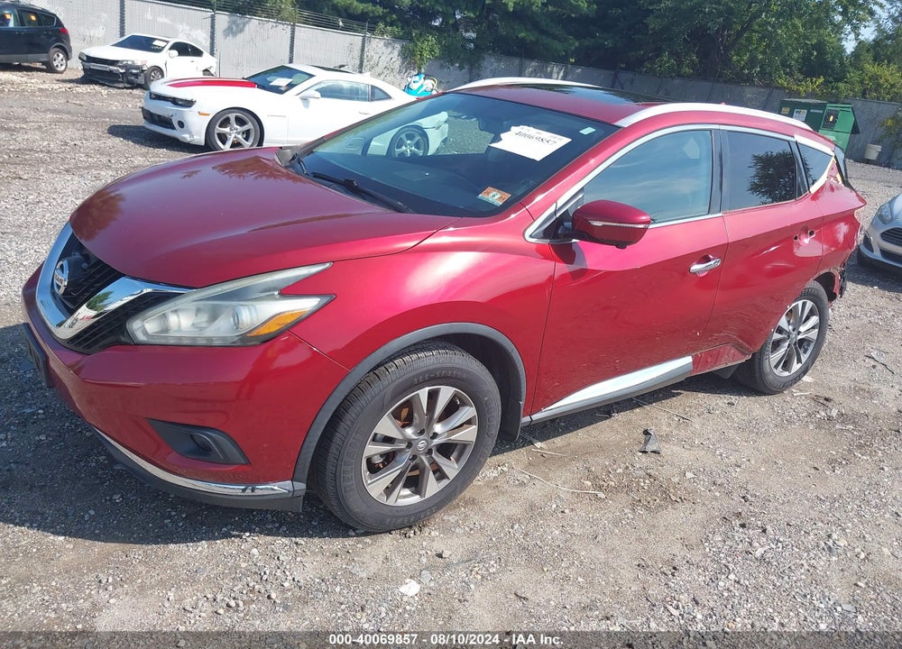 2015 NISSAN MURANO SL VIN: 5N1AZ2MH1FN224049