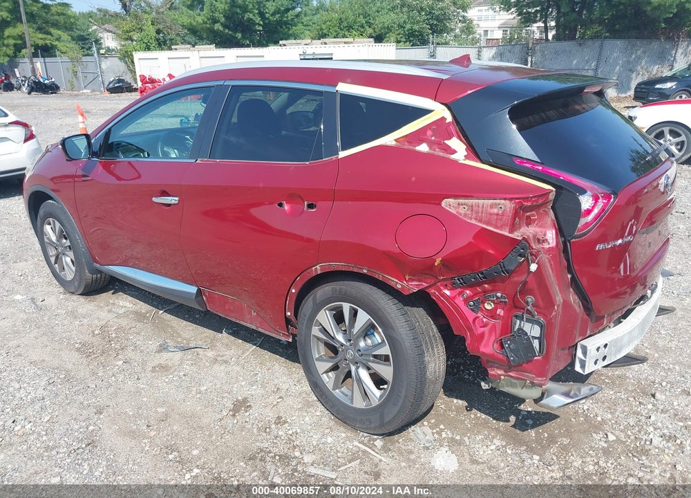 2015 NISSAN MURANO SL VIN: 5N1AZ2MH1FN224049