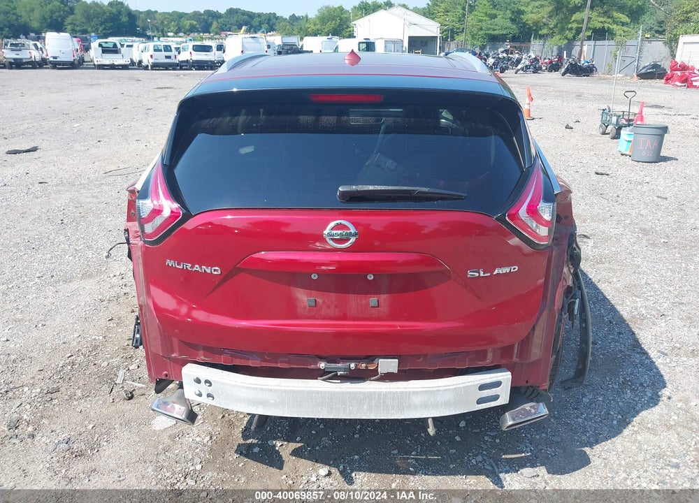 2015 NISSAN MURANO SL VIN: 5N1AZ2MH1FN224049