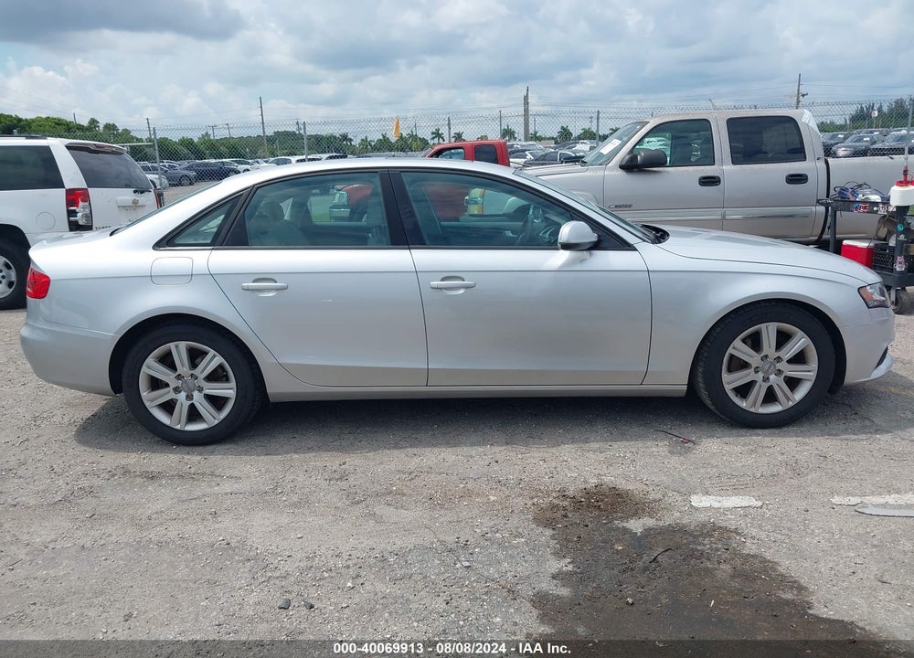 2010 AUDI A4 2.0T PREMIUM VIN: WAUAFAFL6AN047299