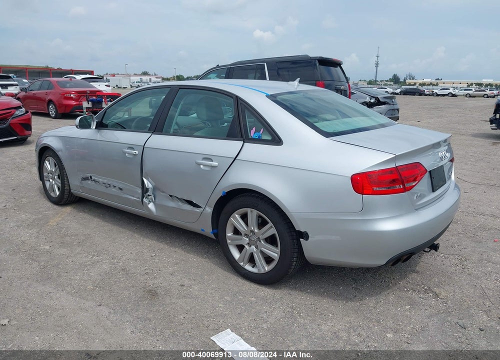 2010 AUDI A4 2.0T PREMIUM VIN: WAUAFAFL6AN047299