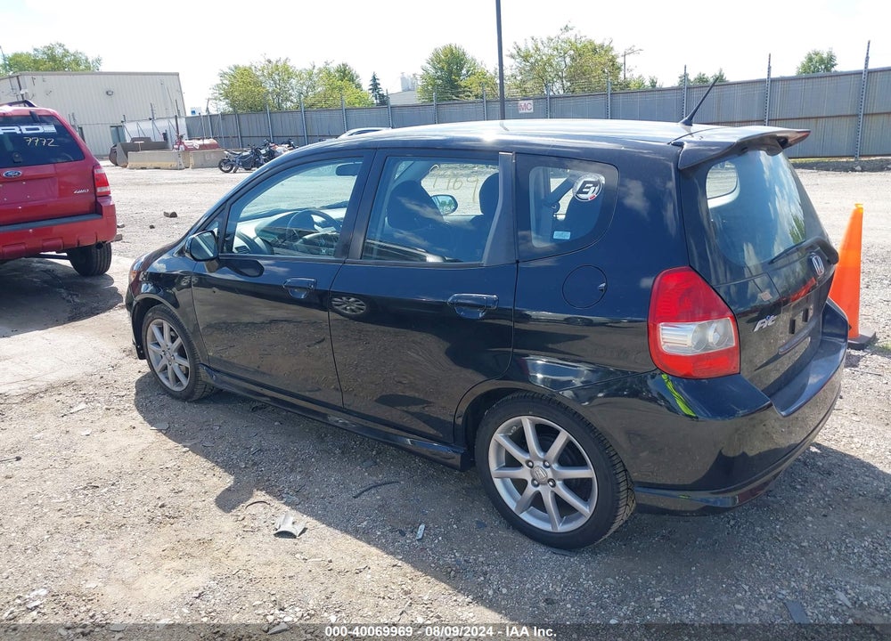 2008 HONDA FIT SPORT VIN: JHMGD37668S009167