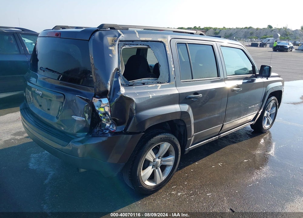 2017 JEEP PATRIOT LATITUDE FWD VIN: 1C4NJPFB4HD183637