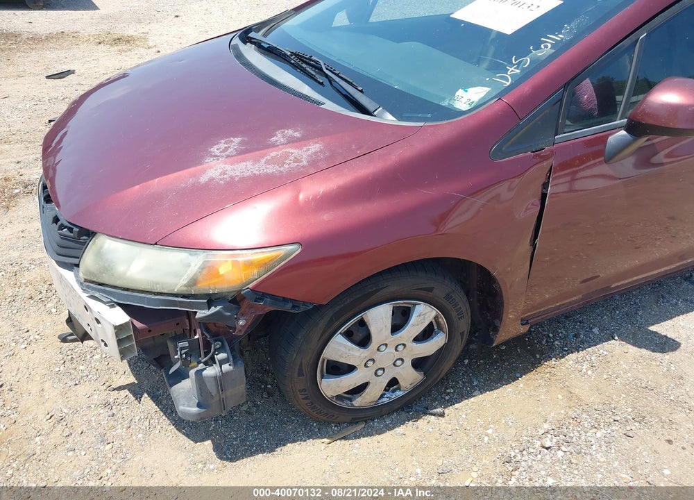 2012 HONDA CIVIC LX VIN: 2HGFB2F58CH562524