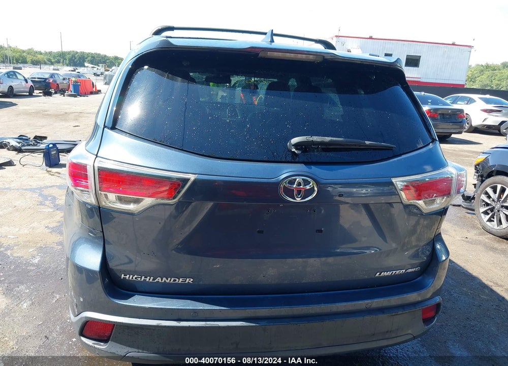 2014 TOYOTA HIGHLANDER LIMITED V6 VIN: 5TDDKRFH4ES005932