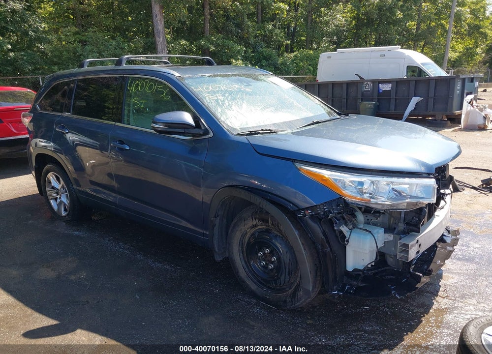 2014 TOYOTA HIGHLANDER LIMITED V6 VIN: 5TDDKRFH4ES005932