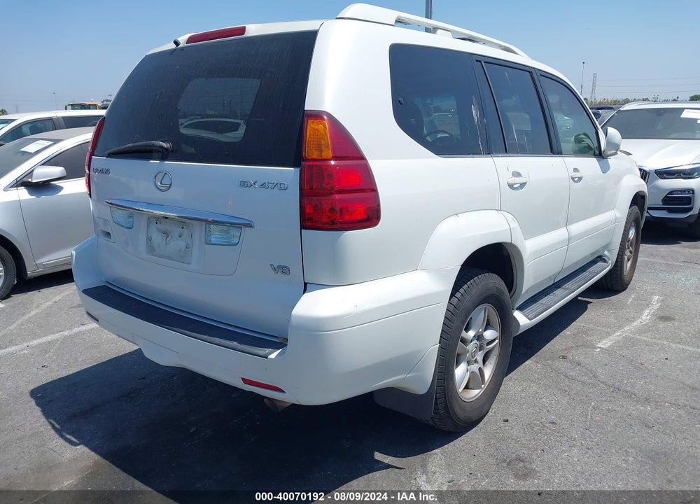 2004 LEXUS GX 470 VIN: JTJBT20X240036204