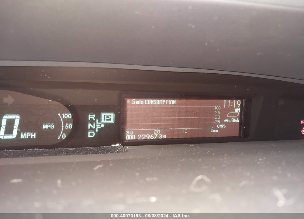 2011 TOYOTA PRIUS THREE VIN: JTDKN3DU7B1437029