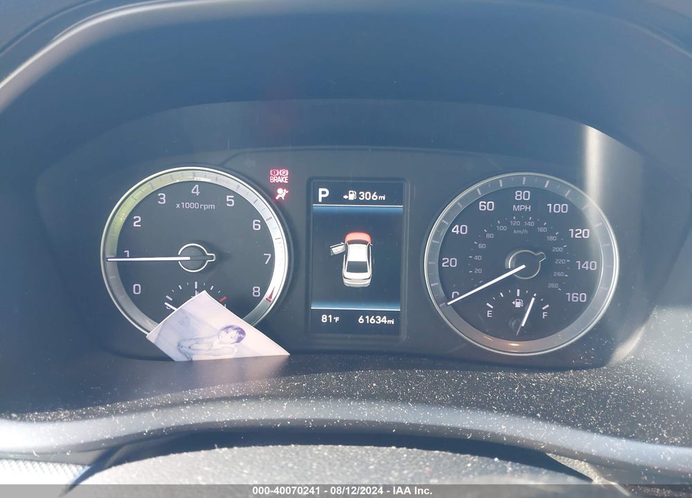 2019 HYUNDAI SONATA SEL VIN: 5NPE34AFXKH776973