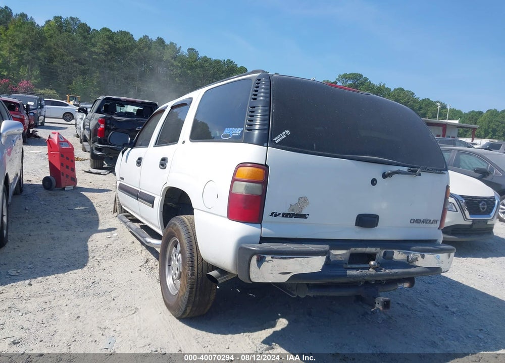 2001 CHEVROLET TAHOE LS VIN: 1GNEC13T31J295770