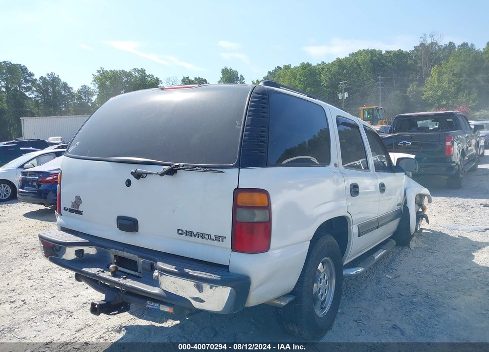 2001 CHEVROLET TAHOE LS VIN: 1GNEC13T31J295770
