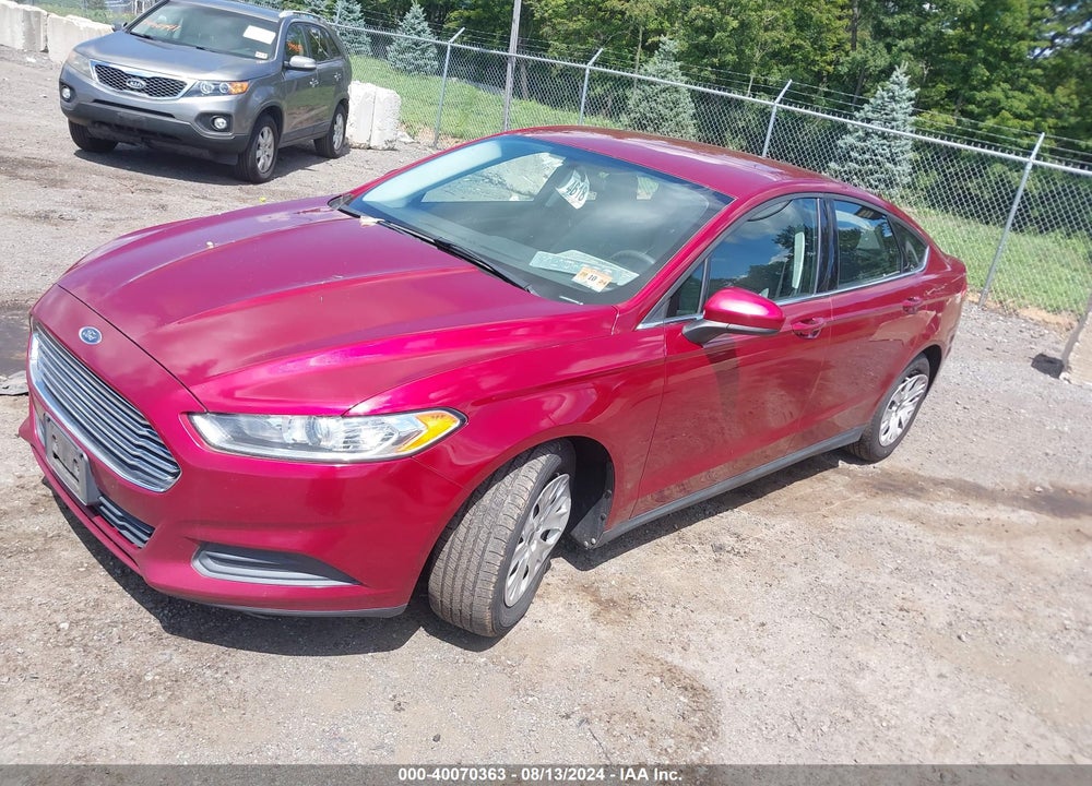 2013 FORD FUSION S VIN: 3FA6P0G73DR374963