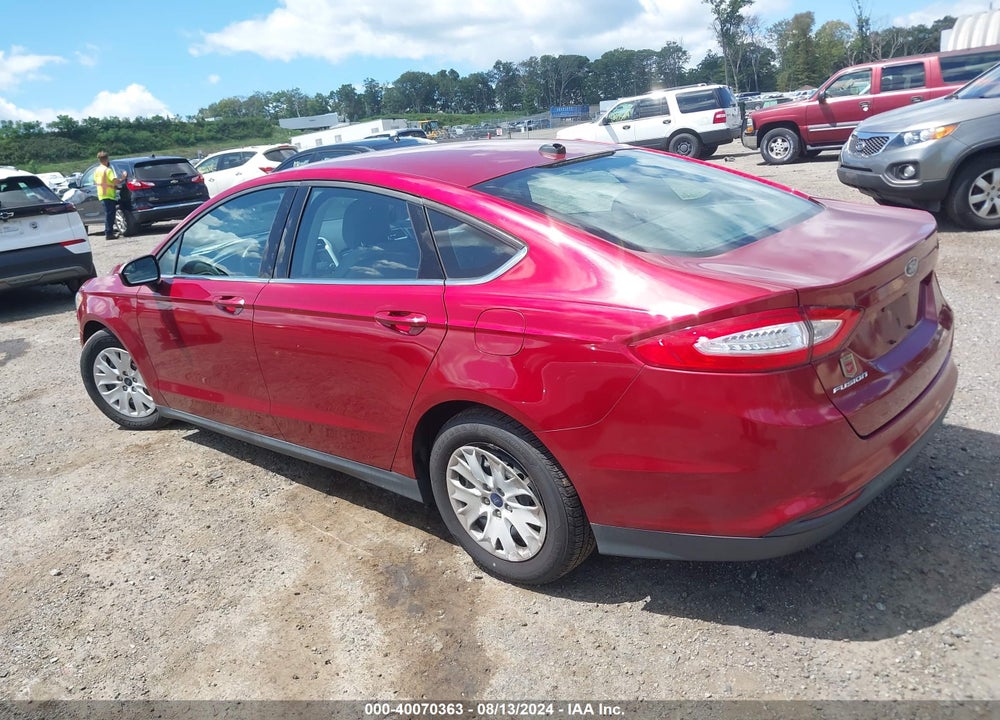 2013 FORD FUSION S VIN: 3FA6P0G73DR374963