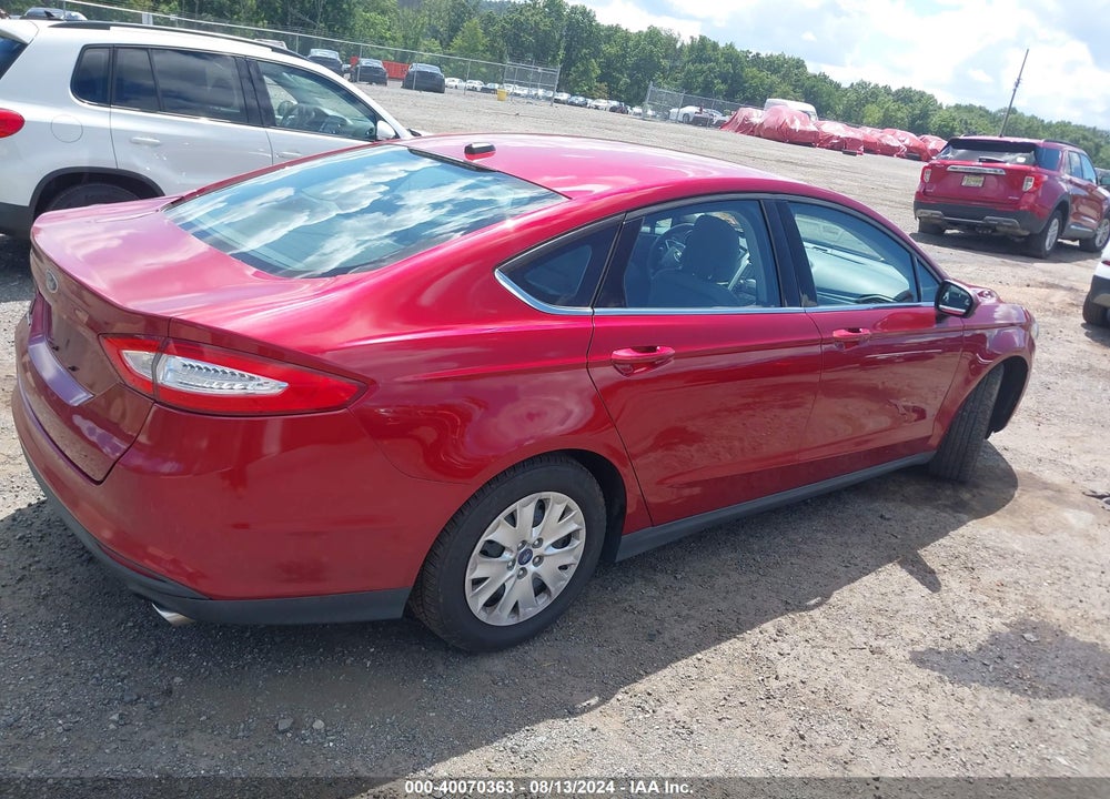 2013 FORD FUSION S VIN: 3FA6P0G73DR374963