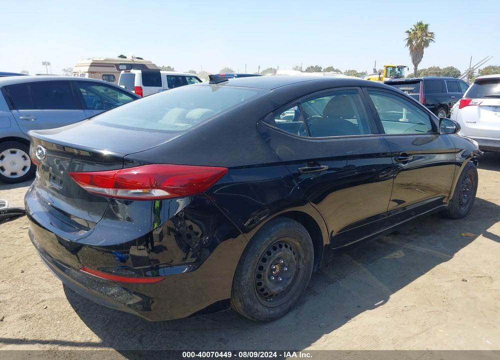 2017 HYUNDAI ELANTRA SE VIN: KMHD84LFSHU272562