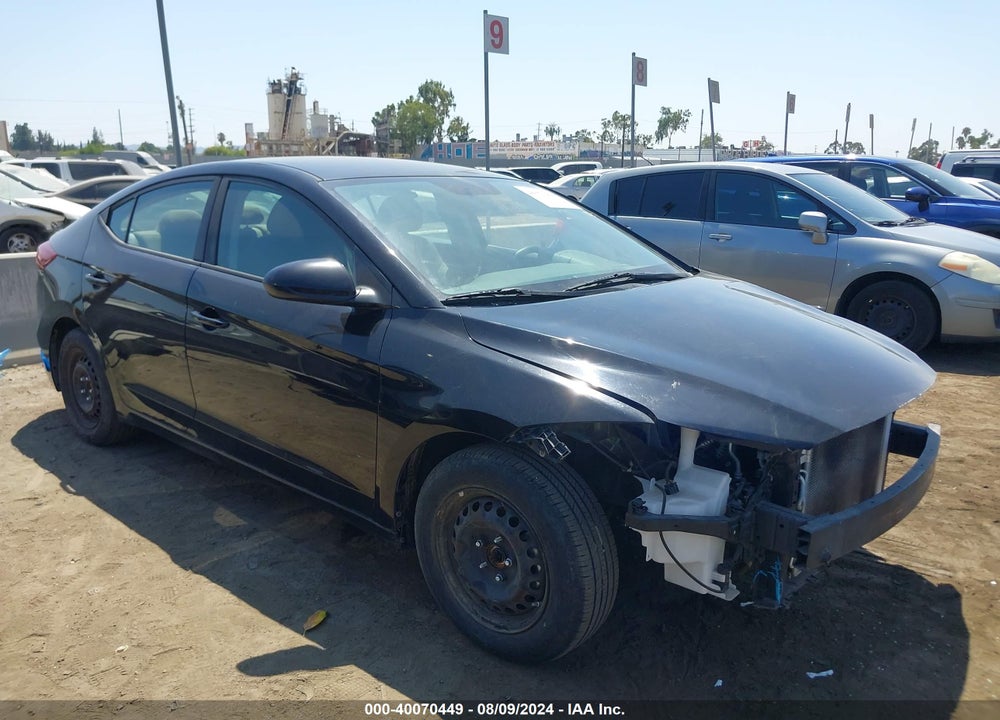 2017 HYUNDAI ELANTRA SE VIN: KMHD84LFSHU272562