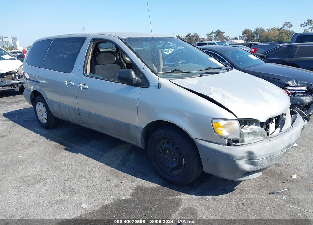 2001 TOYOTA SIENNA CE VIN: 4T3ZF19C91U378582