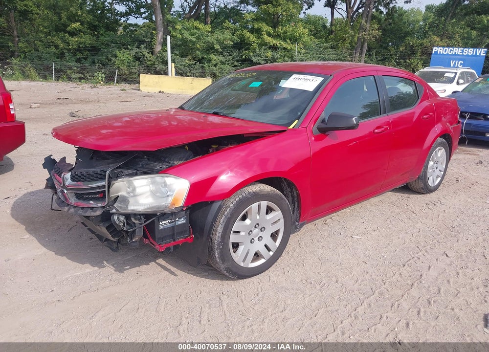 2013 DODGE AVENGER SE VIN: 1C3CDZAB6DN615719