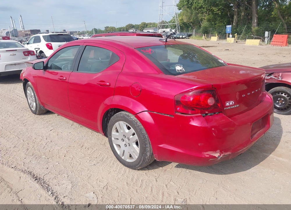 2013 DODGE AVENGER SE VIN: 1C3CDZAB6DN615719