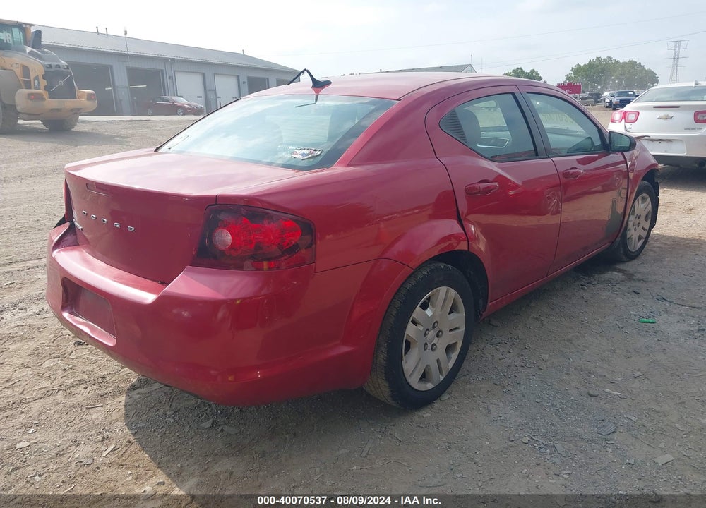 2013 DODGE AVENGER SE VIN: 1C3CDZAB6DN615719