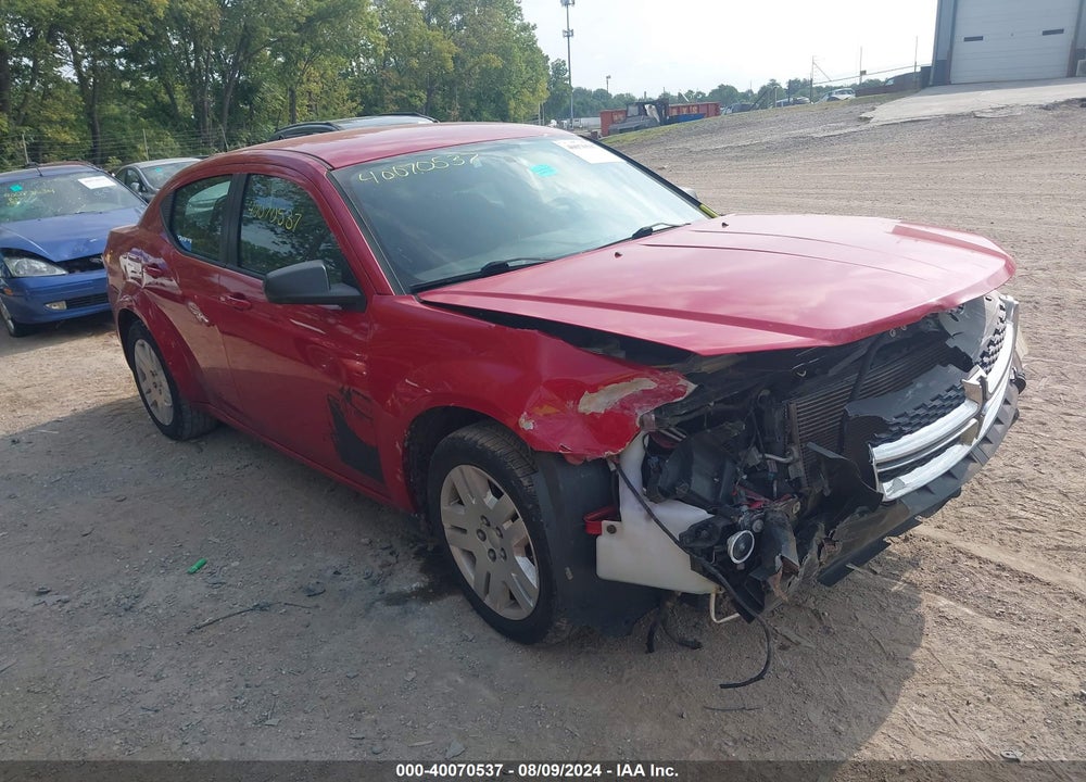 2013 DODGE AVENGER SE VIN: 1C3CDZAB6DN615719