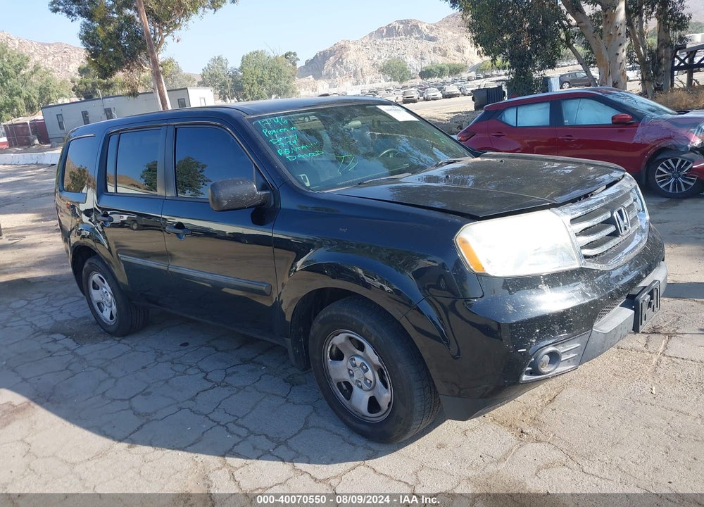 2013 HONDA PILOT LX VIN: 5FNYF4H25DB020962