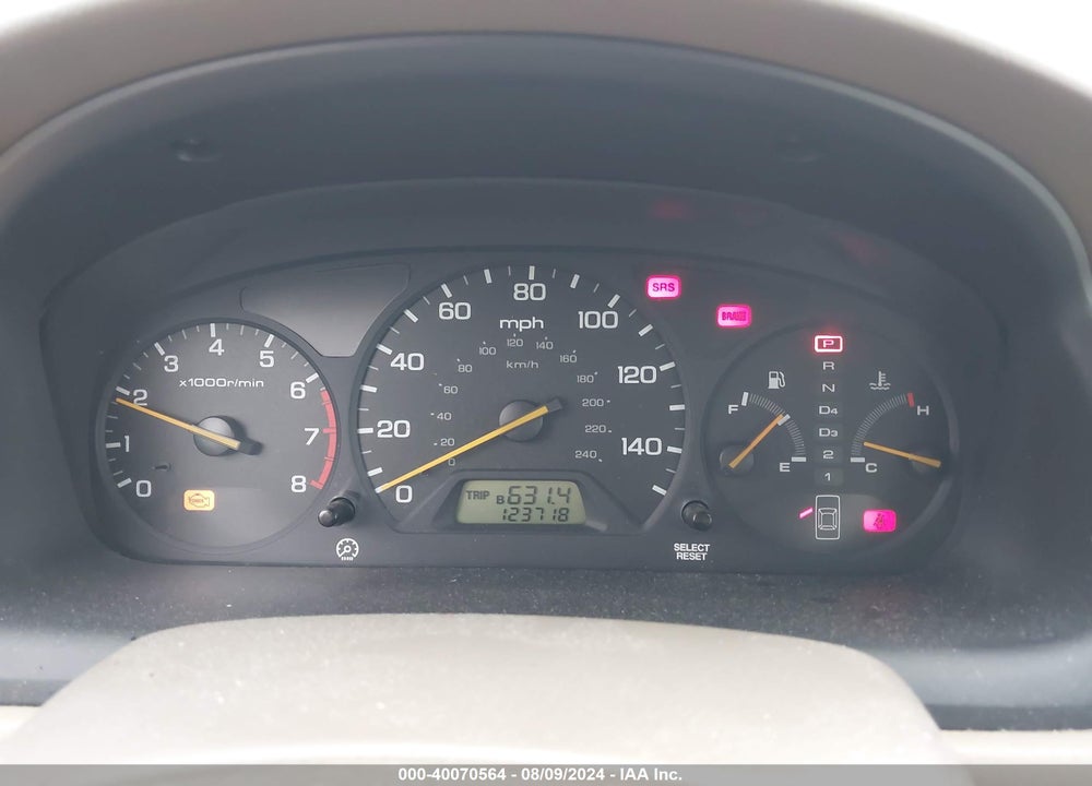 1999 HONDA ACCORD EX V6 VIN: 1HGCG1651XA031720