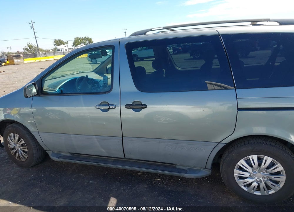 2000 TOYOTA SIENNA LE VIN: 4T3ZF13C1YU283971