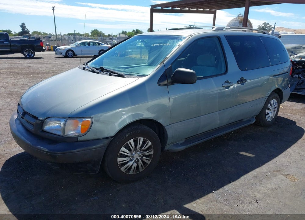 2000 TOYOTA SIENNA LE VIN: 4T3ZF13C1YU283971