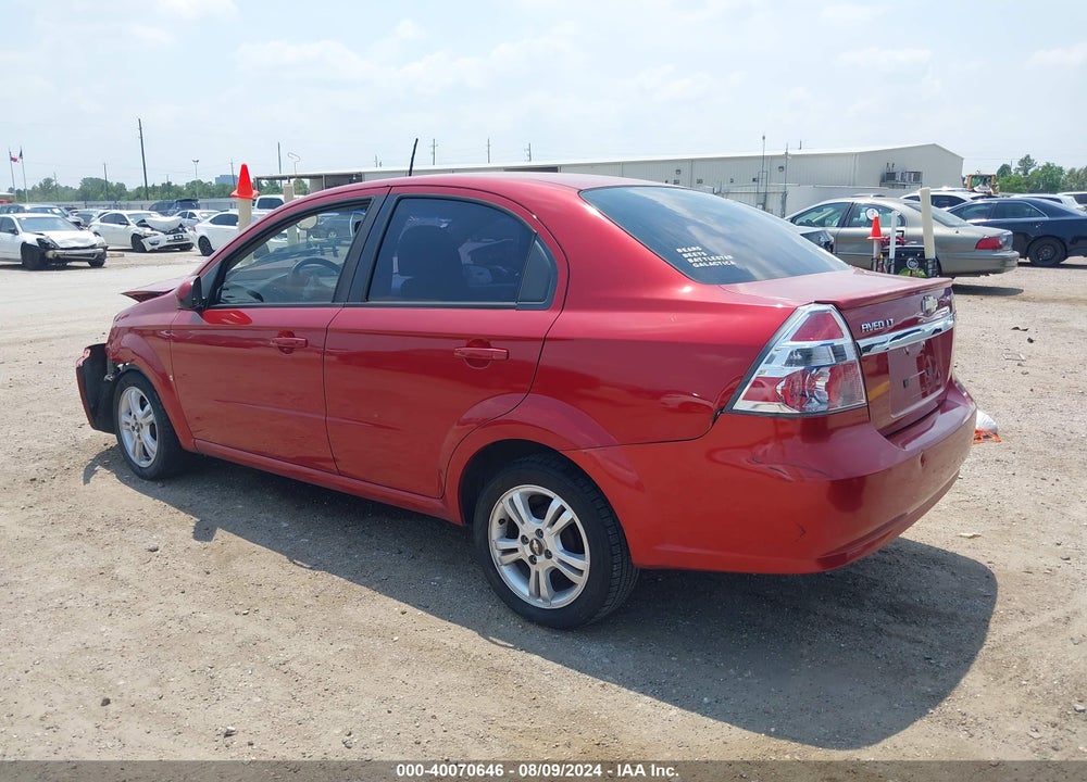 2009 CHEVROLET AVEO VIN: KL1TD56E69B628493