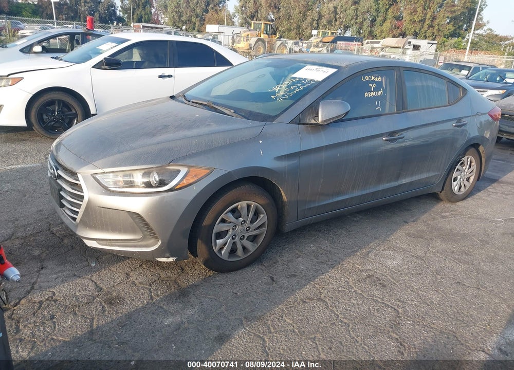 2017 HYUNDAI ELANTRA SE VIN: KMHD74LF6HU092686