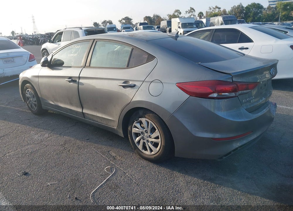 2017 HYUNDAI ELANTRA SE VIN: KMHD74LF6HU092686
