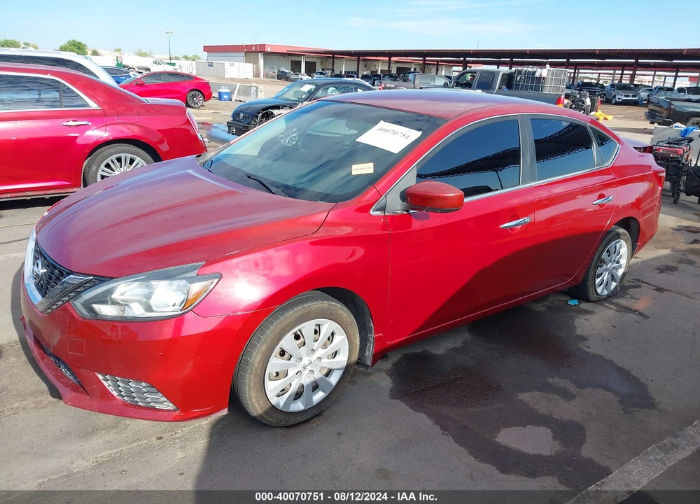 2016 NISSAN SENTRA SV VIN: 3N1AB7AP5GL666385
