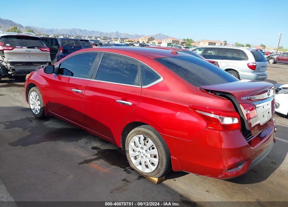 2016 NISSAN SENTRA SV VIN: 3N1AB7AP5GL666385