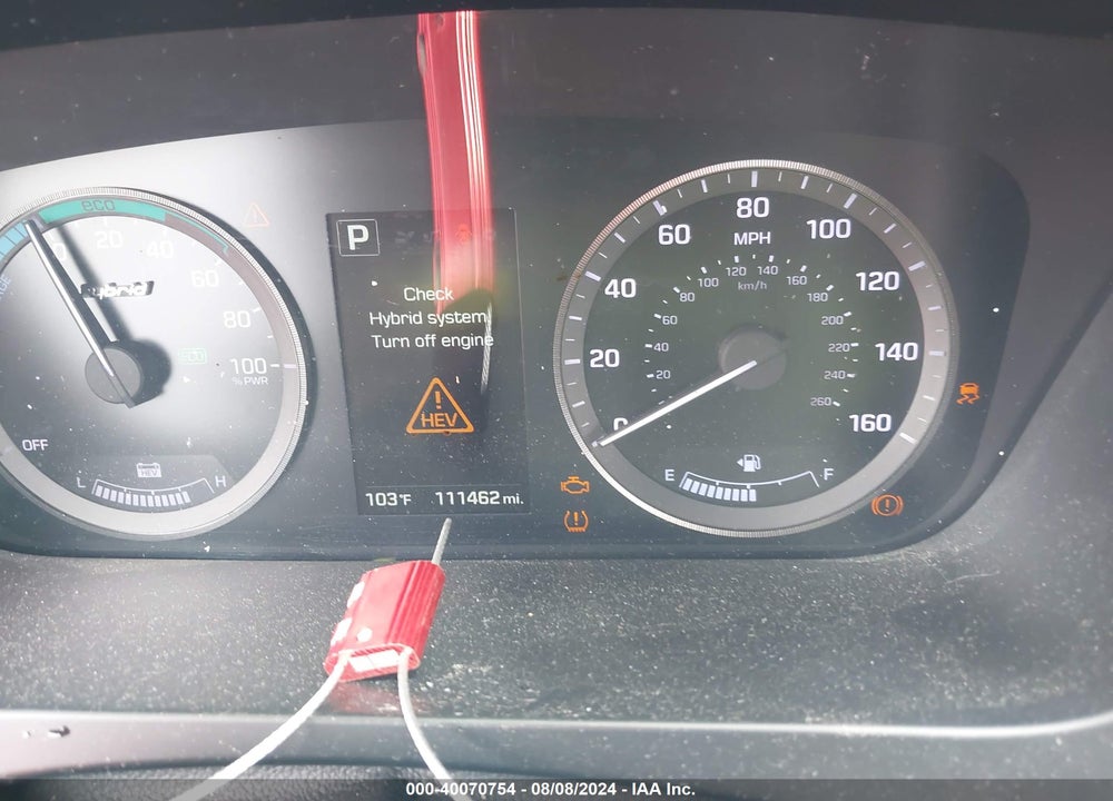 2016 HYUNDAI SONATA HYBRID VIN: KMHE24L13GA014342