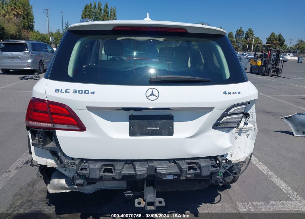 2016 MERCEDES-BENZ GLE 300D 4MATIC VIN: 4JGDA0EB4GA792680