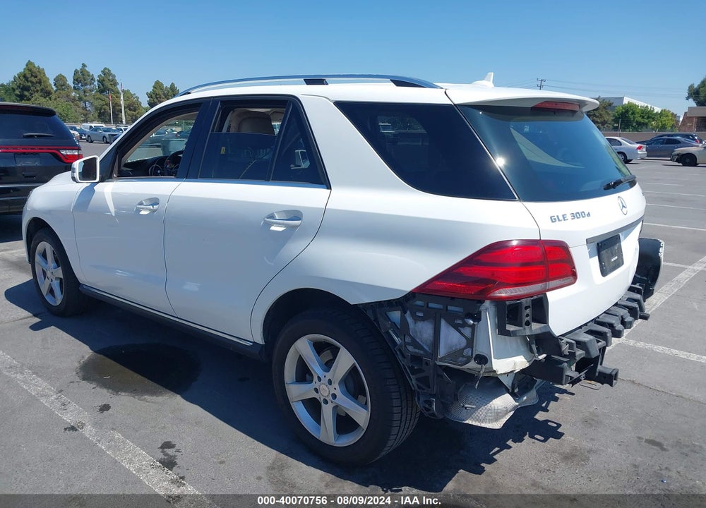 2016 MERCEDES-BENZ GLE 300D 4MATIC VIN: 4JGDA0EB4GA792680