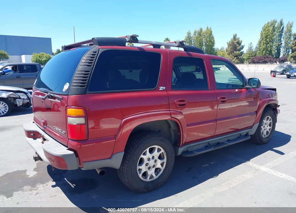 2003 CHEVROLET TAHOE Z71 VIN: 1GNEK13Z03R206975