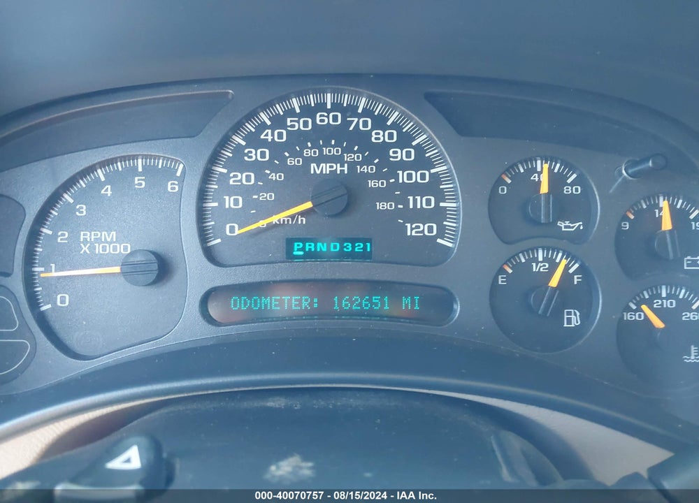 2003 CHEVROLET TAHOE Z71 VIN: 1GNEK13Z03R206975