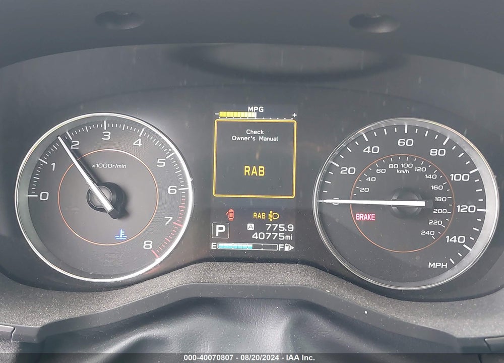 2019 SUBARU CROSSTREK 2.0I LIMITED VIN: JF2GTANC7KH397923