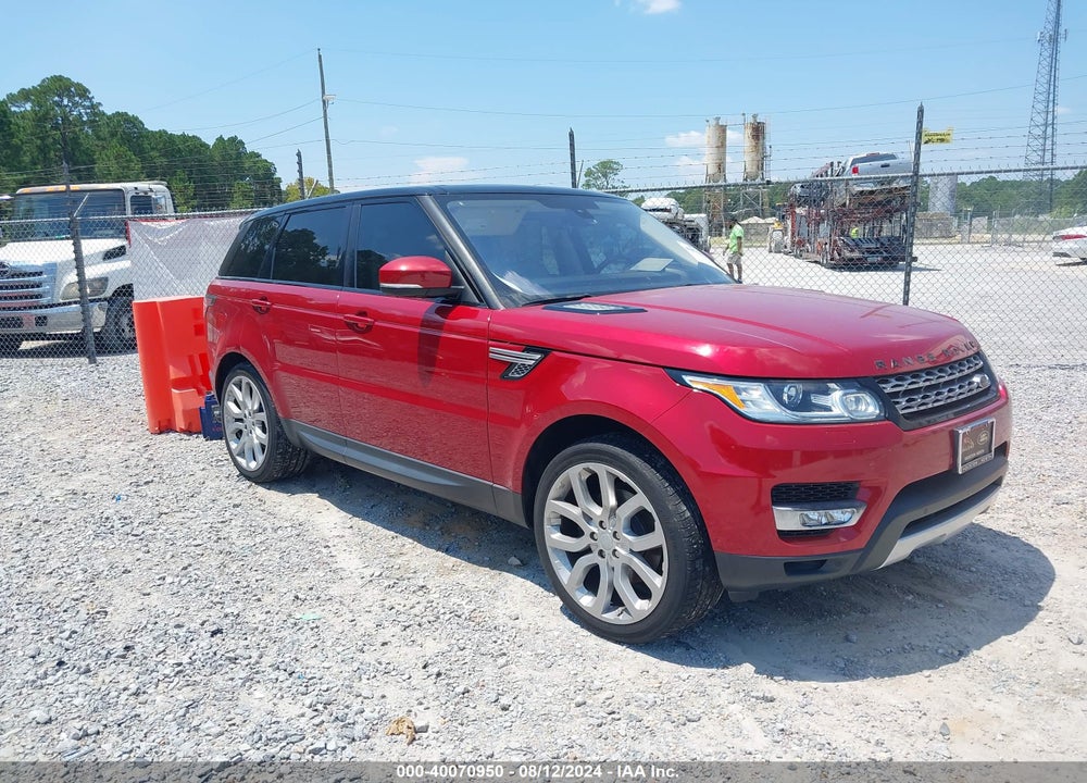 2016 LAND ROVER RANGE ROVER SPORT VIN: SALWR2KF5GA648377