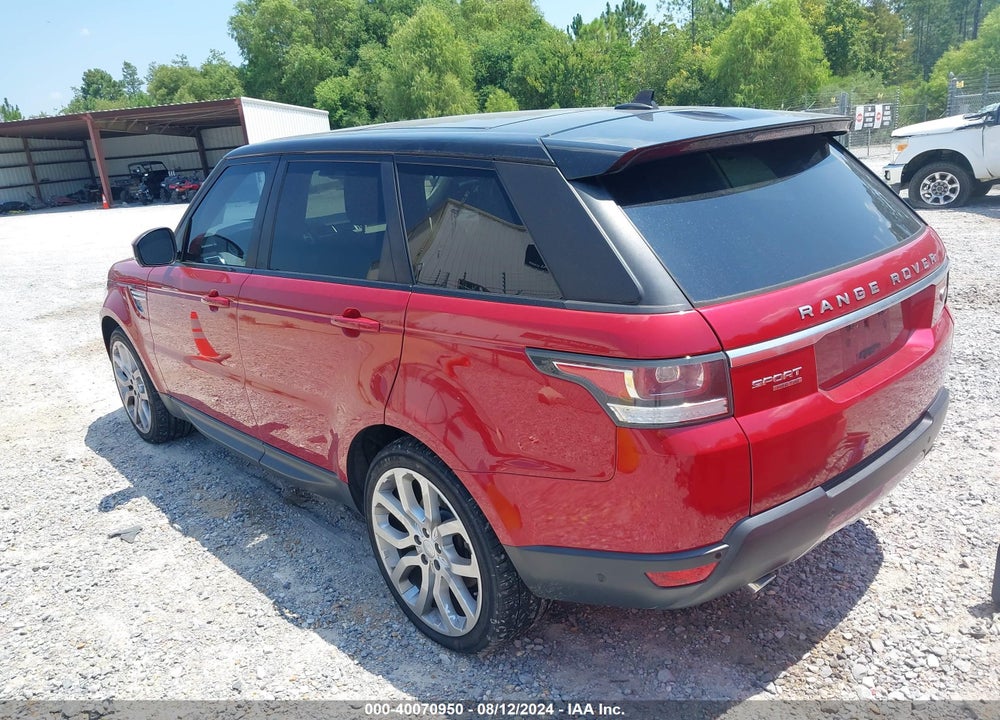 2016 LAND ROVER RANGE ROVER SPORT VIN: SALWR2KF5GA648377
