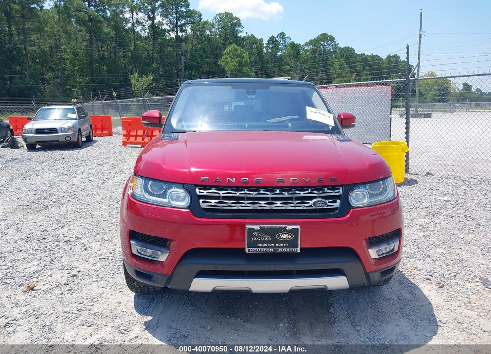 2016 LAND ROVER RANGE ROVER SPORT VIN: SALWR2KF5GA648377