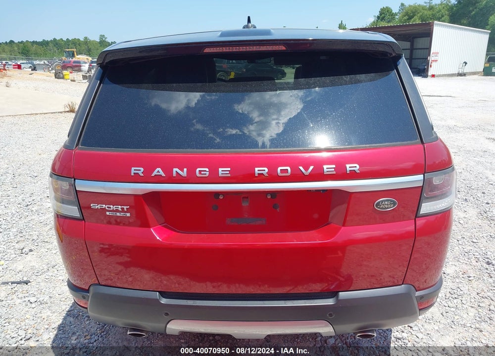 2016 LAND ROVER RANGE ROVER SPORT VIN: SALWR2KF5GA648377
