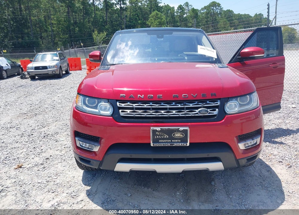 2016 LAND ROVER RANGE ROVER SPORT VIN: SALWR2KF5GA648377