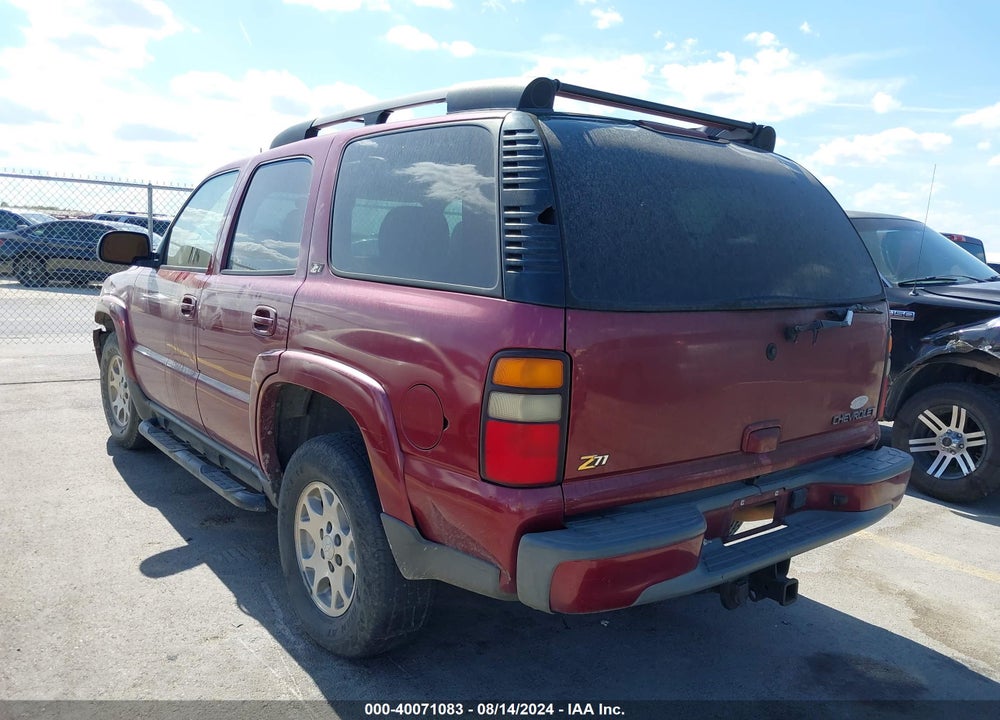 2004 CHEVROLET TAHOE Z71 VIN: 1GNEK13Z64R142989